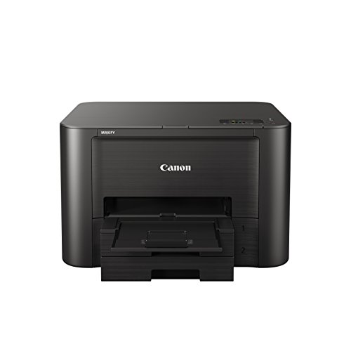 Canon MAXIFY iB4150 Tintenstrahldrucker Drucker Tintenstrahl (600 x 1200 DPI, WLAN, LAN + Cloud Link, Wireless Printing, LC Display, DIN A4, Farbdruck, Canon Print App) schwarz von Canon