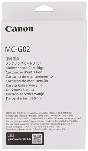 Canon MC-G 02 Wartungskassette für PIXMA MegaTank Drucker ORIGINAL Maintenance Cartridge von Canon