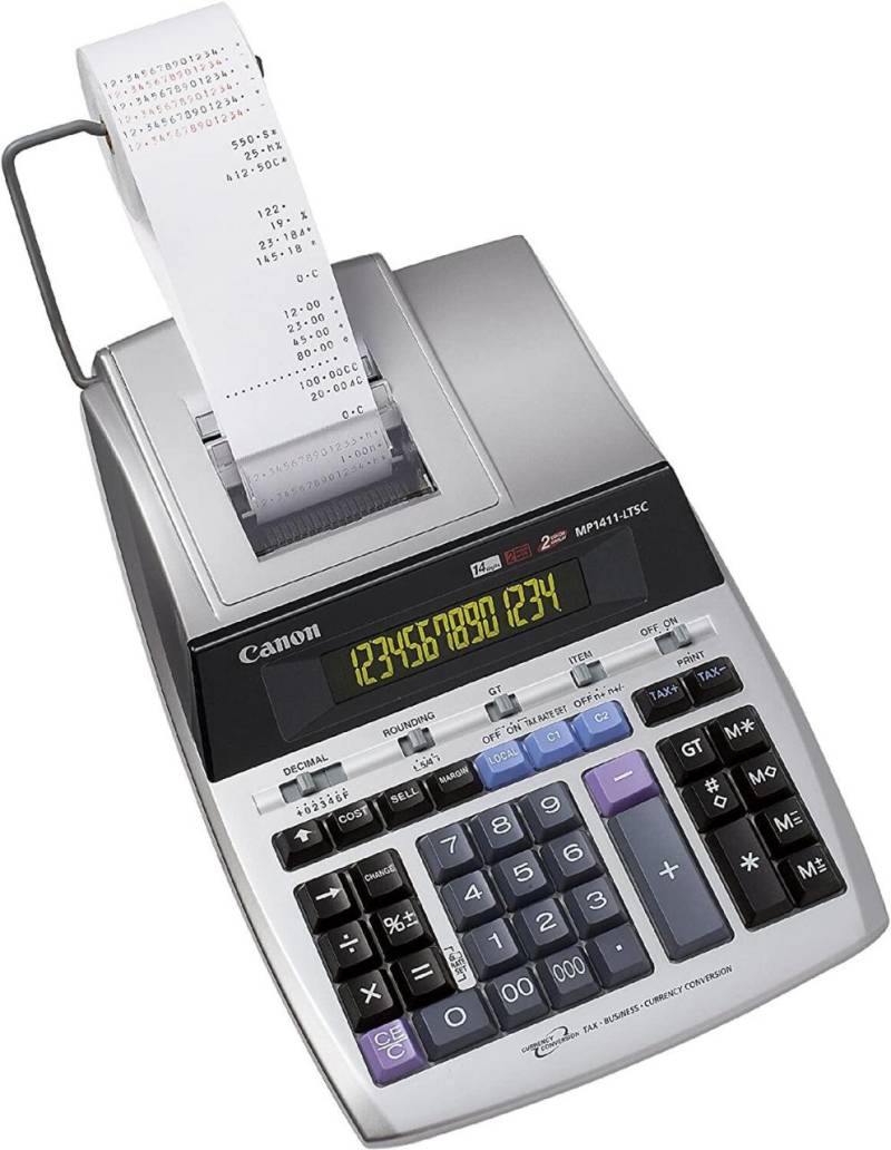 Canon MP1411-LTSC druckender Rechner 14 Stellen zweifarbiges Display von Canon