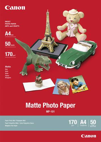 Canon Matte Photo Paper MP-101 7981A005 Fotopapier DIN A4 170 g/m² 50 Blatt Matt Canon Matte Photo Paper MP-101 7981A005 Fotopapier DIN A4 170 g/m² 50 Blatt Matt von Canon