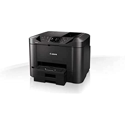 Canon Maxify MB5450 4-in-1 Farbtintenstrahl-Multifunktionsgerät (Drucken, Kopieren, Scannen und Faxen, 4 XL-Tinten, Duplex, USB, LAN/WLAN,D- ADF) schwarz von Canon