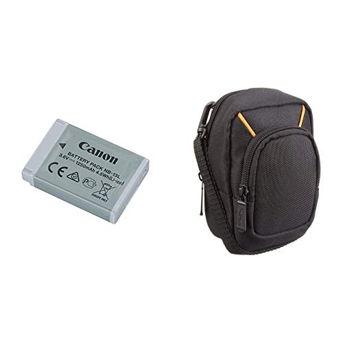Canon NB-13L Akku grau für Canon PowerShot G7X & Amazon Basics Kameratasche für Kompaktkameras, groß Canon NB-13L Akku grau für Canon PowerShot G7X & Amazon Basics Kameratasche für Kompaktkameras, groß von Canon