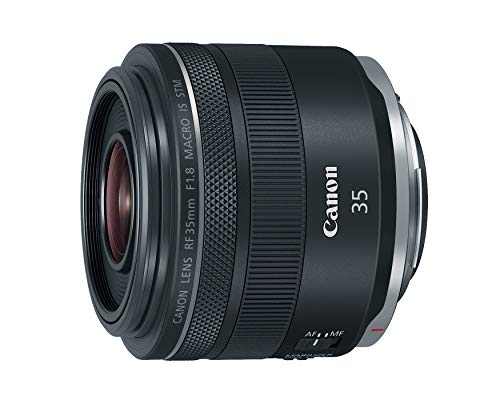 Canon Objektiv RF 35mm F1.8 Makro is STM für EOS R (52mm Filtergewinde, Bildstabilisator), schwarz von Canon