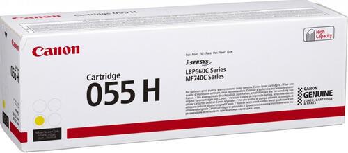 Canon Original 055H Toner hohe Ergiebigkeit - gelb 5.900 Seiten (3017C002) von Canon
