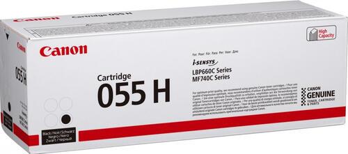 Canon Original 055H Toner hohe Ergiebigkeit - schwarz 7.600 Seiten (3020C002) von Canon