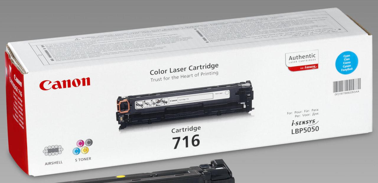 Canon Original Toner 716C cyan 1.500 Seiten (1979B002) von Canon