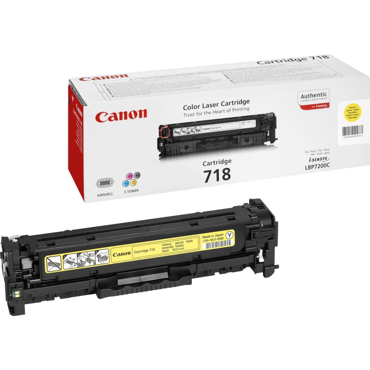 Canon Original 718Y Toner gelb 2.900 Seiten (2659B002) von Canon