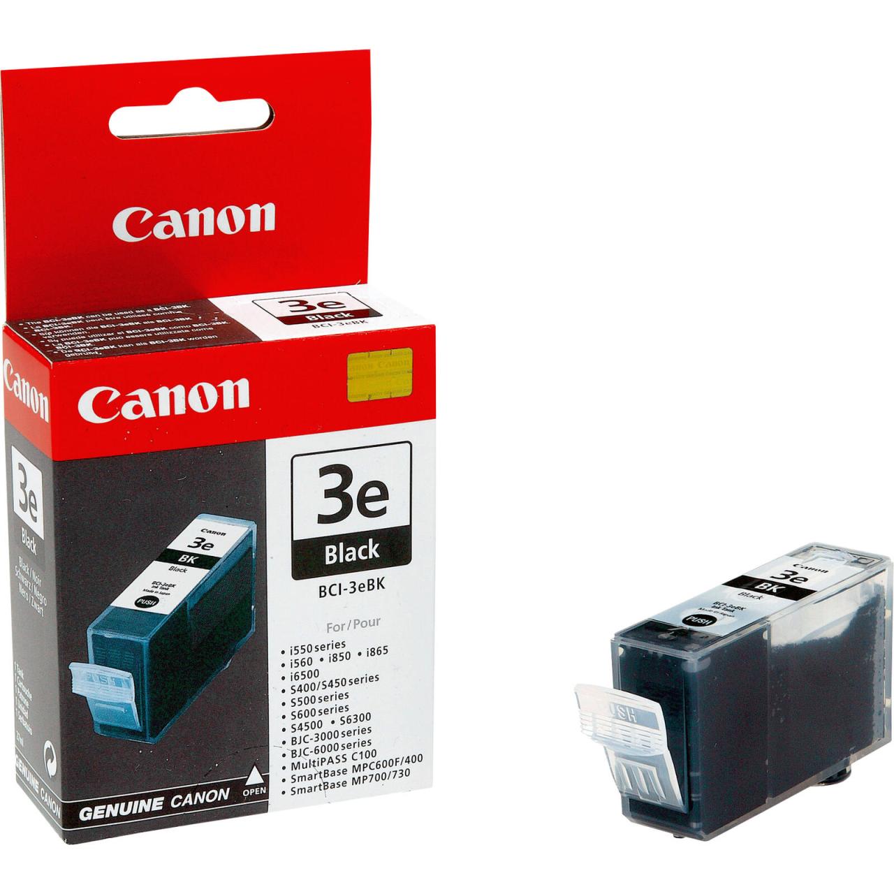 Canon Original BCI-3eBK Druckerpatrone - schwarz 500 Seiten von Canon