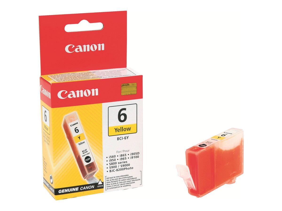 Canon Original BCI-6Y Druckerpatrone gelb 360 Seiten (4708A002) von Canon