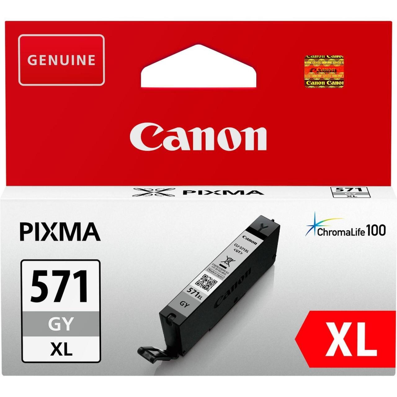 Canon Original CLI-571XL GY Druckerpatrone - grau (0335C001) von Canon