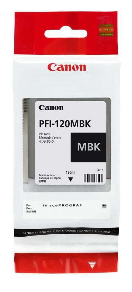 Canon Original PFI-120MBK Druckerpatrone - mattschwarz 130ml Canon Original PFI-120MBK Druckerpatrone - mattschwarz 130ml von Canon