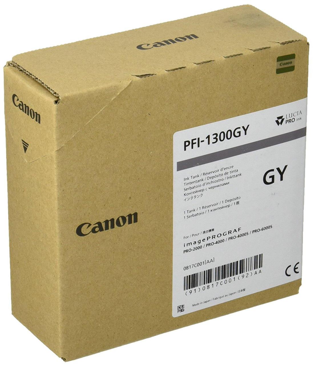 Canon Original PFI-1300GY Druckerpatrone - grau 330 ml von Canon