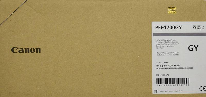 Canon Original PFI-1700GR Druckerpatrone - grau 700ml von Canon