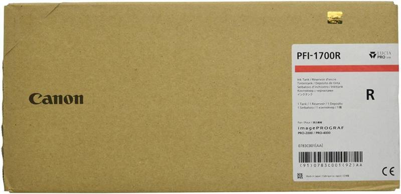 Canon Original PFI-1700R Druckerpatrone - rot 700ml von Canon