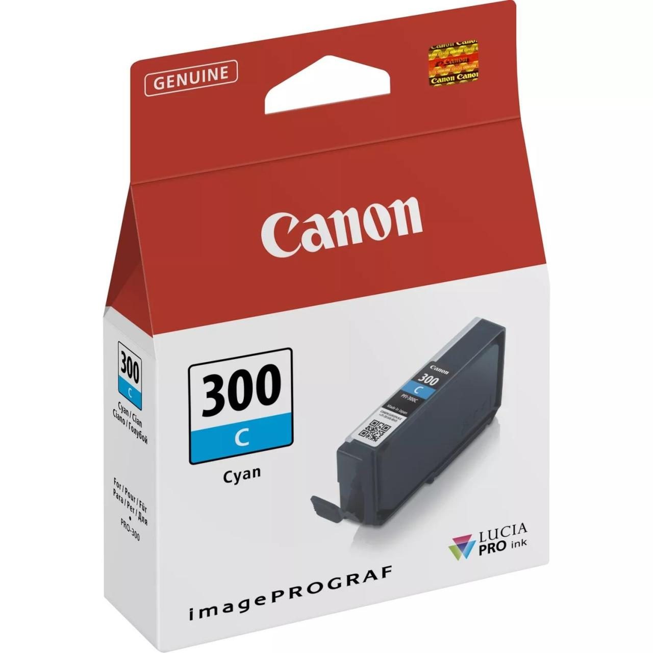 Canon Original PFI-300C Druckerpatrone - cyan (4194C001) von Canon