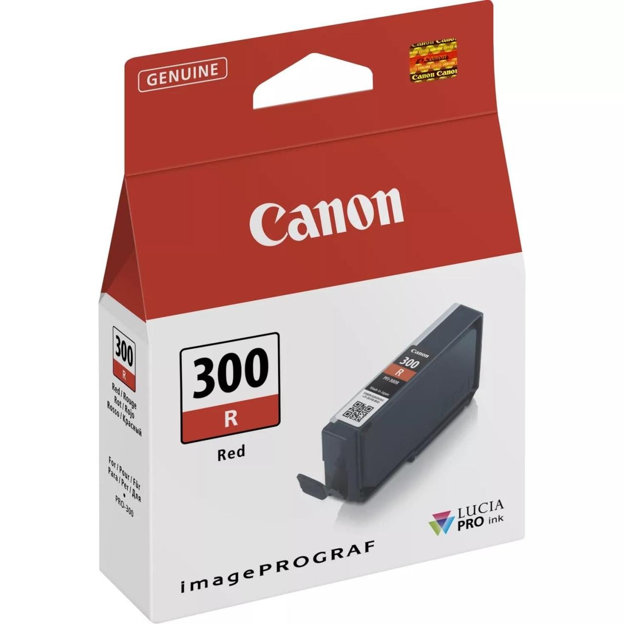 Canon Original PFI-300R Druckerpatrone - rot (4199C001) von Canon