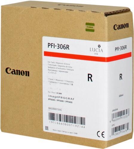 Canon Original PFI-306R Druckerpatrone - rot 330ml von Canon