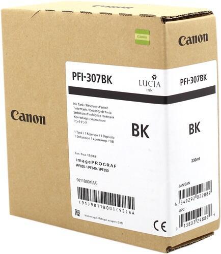 Canon Original PFI-307BK Druckerpatrone - schwarz 330ml von Canon