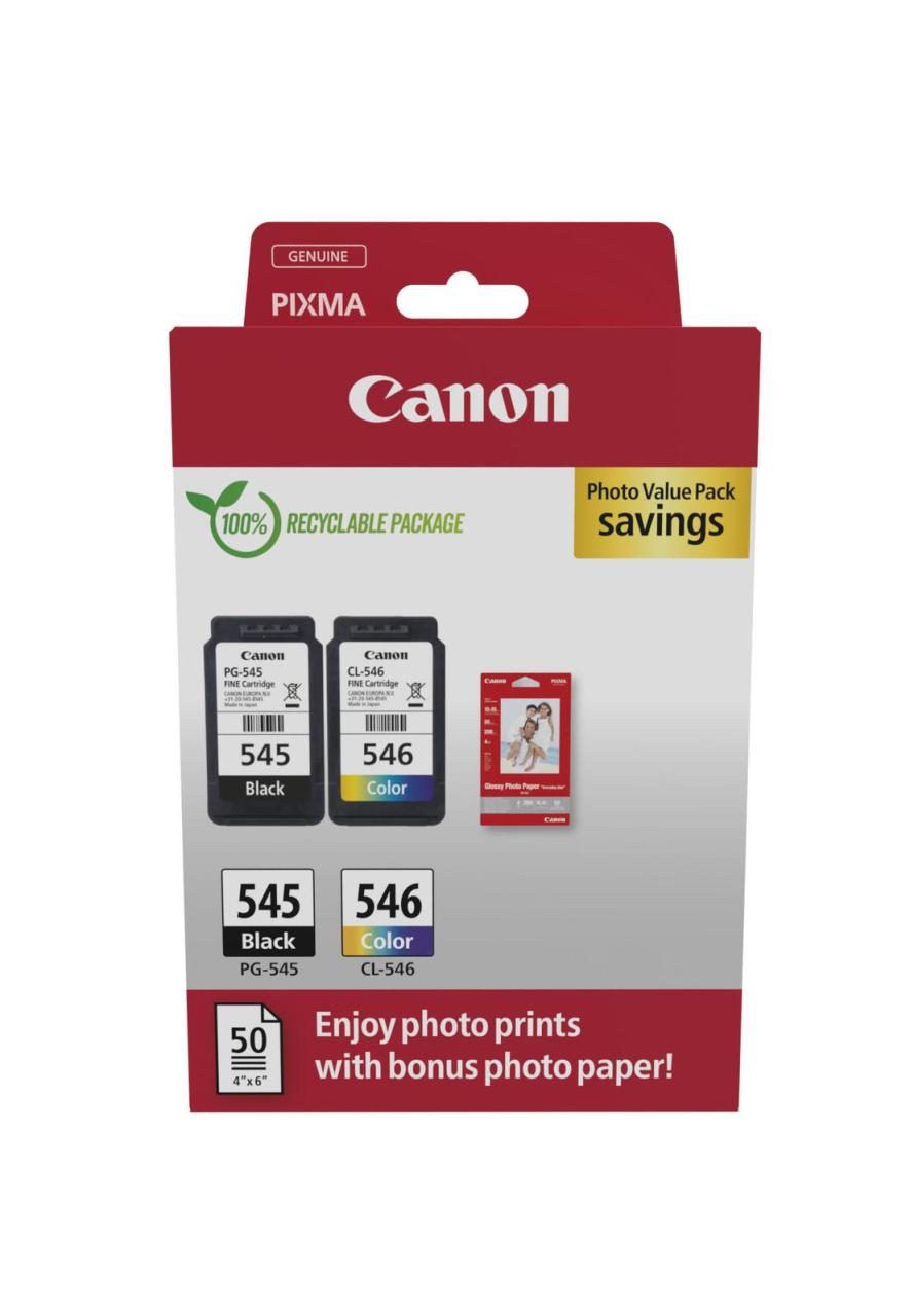 Canon Original PG-545 + CL-546 Druckerpatronen Valuepack - 1 x schwarz / 1 x ... Canon Original PG-545 + CL-546 Druckerpatronen Valuepack - 1 x schwarz / 1 x ... von Canon