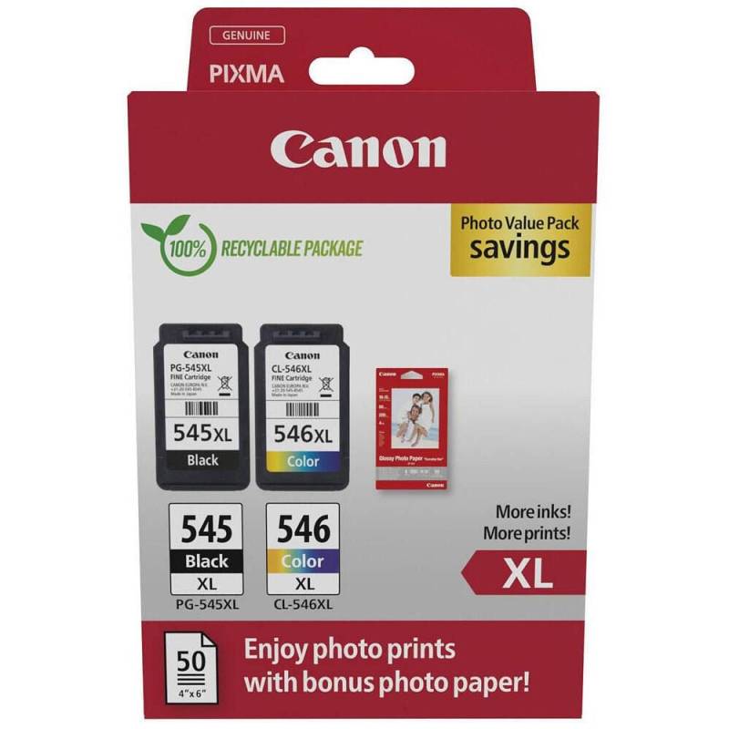 Canon Original PG-545XL + CL-546XL Druckerpatronen Valuepack - 1 x schwarz / ... von Canon