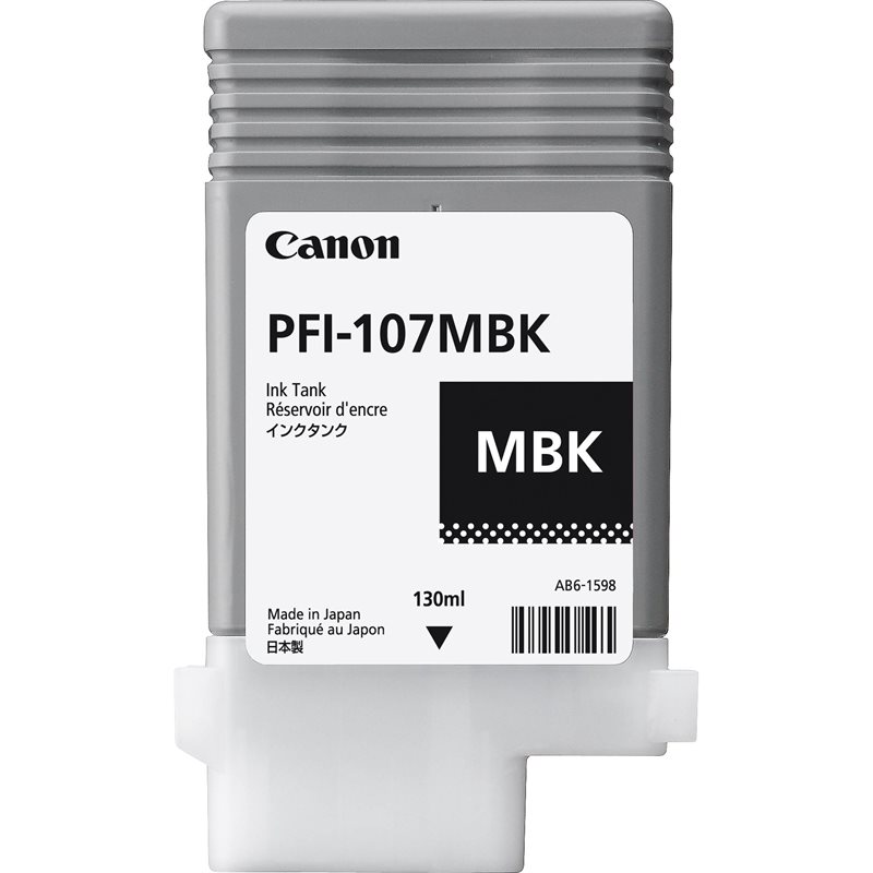 Canon Original - Tinte matt schwarz PFI-107MBK von Canon