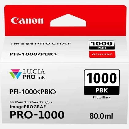 Canon Original - Tinte photo schwarz PFI-1000PBK von Canon