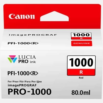 Canon Original - Tinte rot PFI-1000R -  0554C001AA von Canon