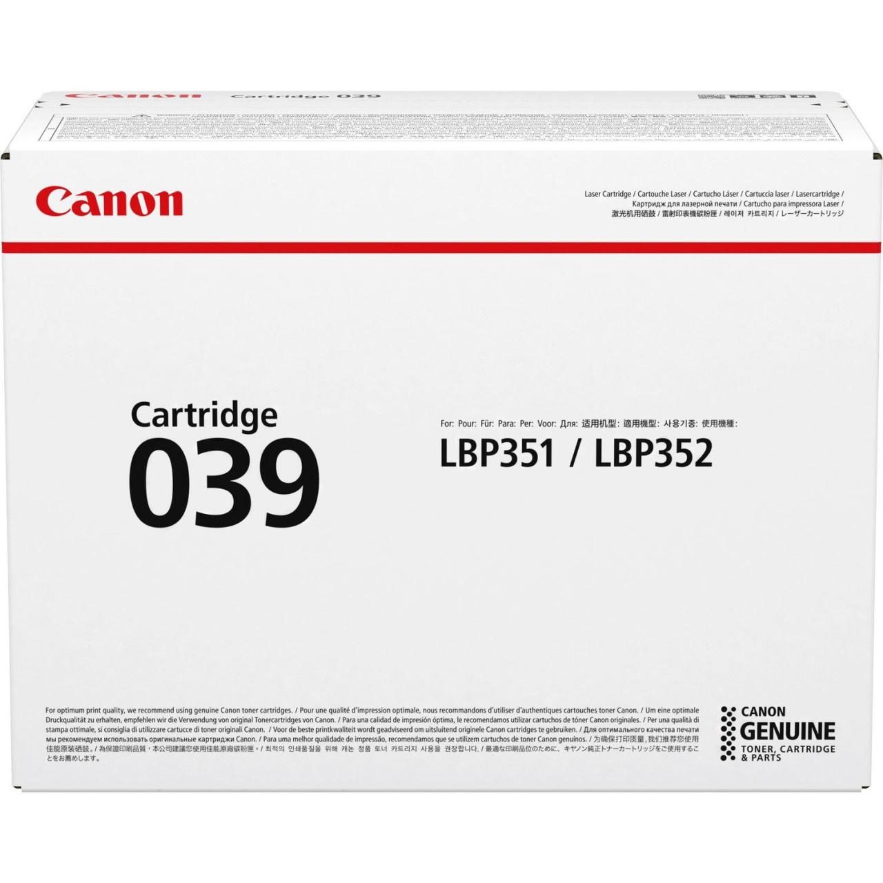 Canon Original Toner 039 schwarz 11.000 Seiten (0287C001) von Canon