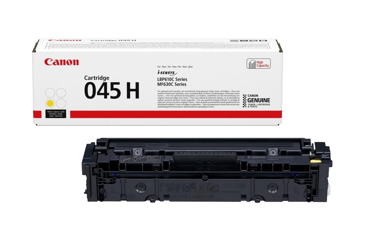 Canon Original Toner 045H gelb hohe Ergiebigkeit 2.200 Seiten (1243C002) von Canon
