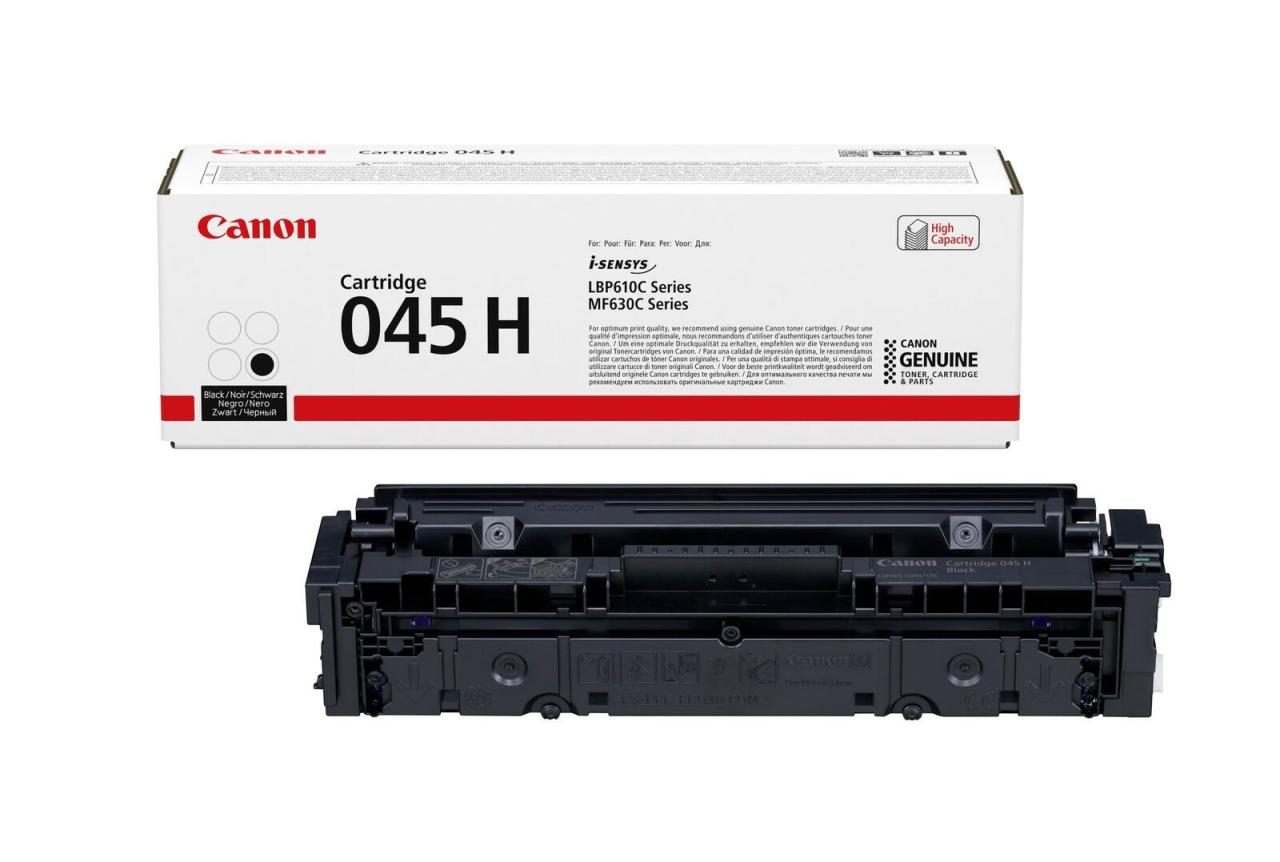 Canon Original Toner 045H schwarz hohe Ergiebigkeit 2.800 Seiten (1246C002) von Canon