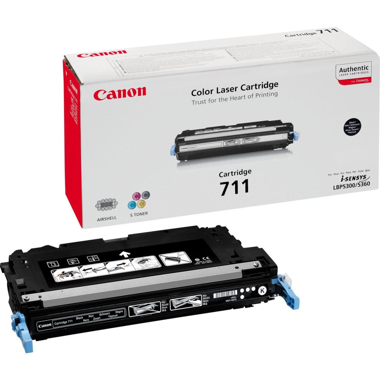 Canon Original Toner 711BK schwarz 6.000 Seiten (1660B002) von Canon