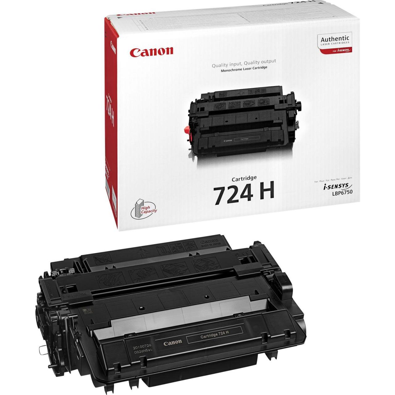 Canon Original Toner 724H schwarz hohe Ergiebigkeit 12.500 Seiten (3482B002) von Canon