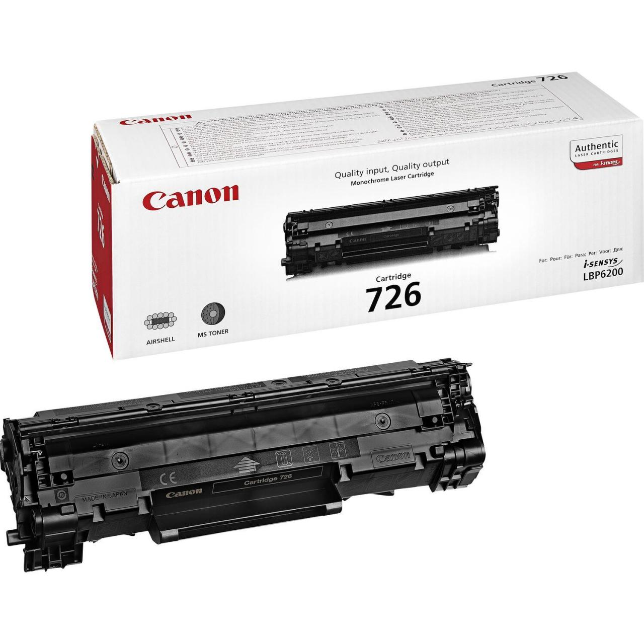 Canon Original Toner 726 schwarz 2.100 Seiten (3483B002) von Canon