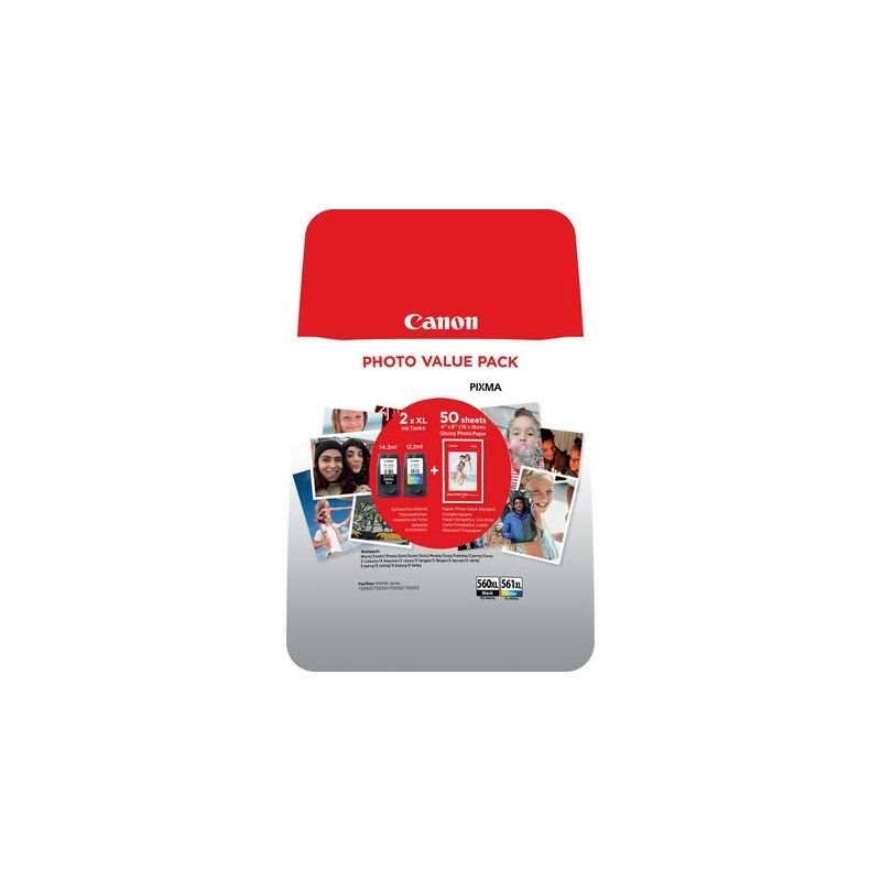 Canon Original XL Tinte Photo Value Pack CMYBK PG-560XL / CL-561XL - 3712C004 Canon Original XL Tinte Photo Value Pack CMYBK PG-560XL / CL-561XL - 3712C004 von Canon