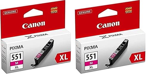 Canon Originaltinte CLI-551M, XL, Magenta, Recyclebare Verpackung (Packung mit 2) von Canon