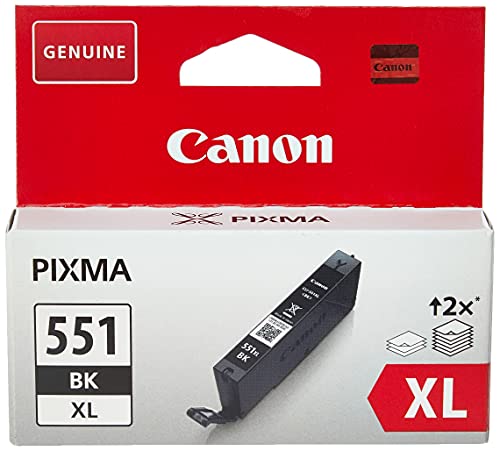 Canon Originaltinte CLI-551XL BK, Größe XL, Schwarz, Recyclebare Verpackung von Canon