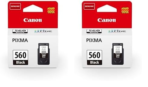Canon Originaltinte PG-560, Größe Standard, Schwarz, Recyclebare Verpackung (Packung mit 2) von Canon