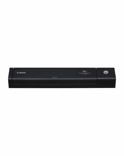 Canon P-208II - imageFORMULA Mobiler Dokumentenscanner (Duplex DIN-A4 Einzug, Farbe, 600dpi, 8 Seiten/Min, 10 Blatt ADF, PDF durchsuchbar, OCR, Plug & Scan, Twain, schwarz) von Canon