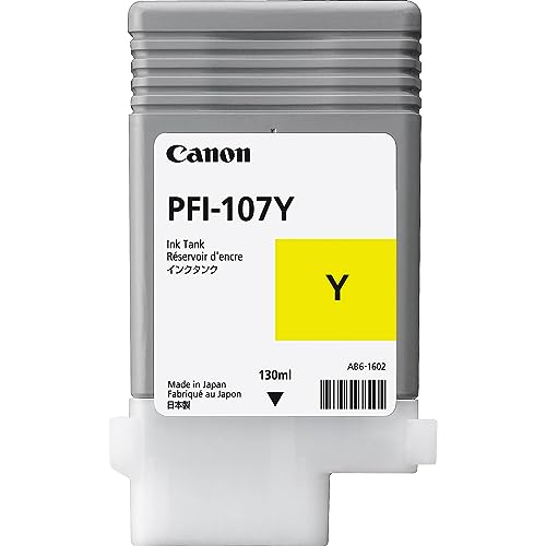 Canon PFI-107Y Tinte gelb Standardkapazität 130ml 1er-Pack, 6708B001AA von Canon