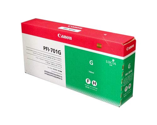 Canon PFI-701G Pigment Green Ink Cartridge – Tintenpatrone für Tintenstrahldrucker (Pigment grün, Tintenpatrone, 700 ml) von Canon