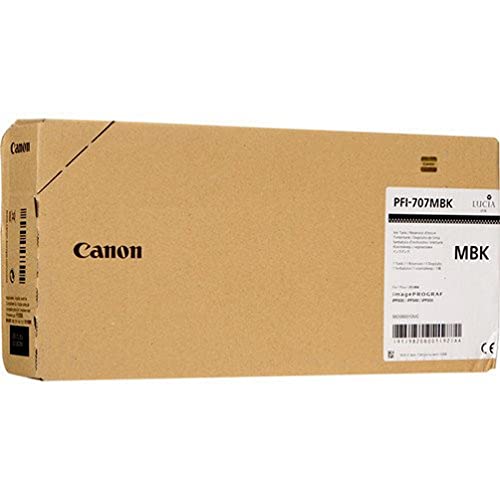 Canon PFI-707 MBK Tinte matt schwarz Standardkapazität 700ml 1er-Pack 2389983 von Canon