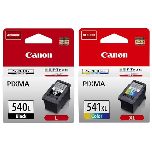 Canon PG-540XL/CL-541 XL Druckertinte - hohe Reichweite + Fotopapier Value Pack Schwarz/ C/M/Y für PIXMA Tintenstrahldrucker ORIGINAL von Canon