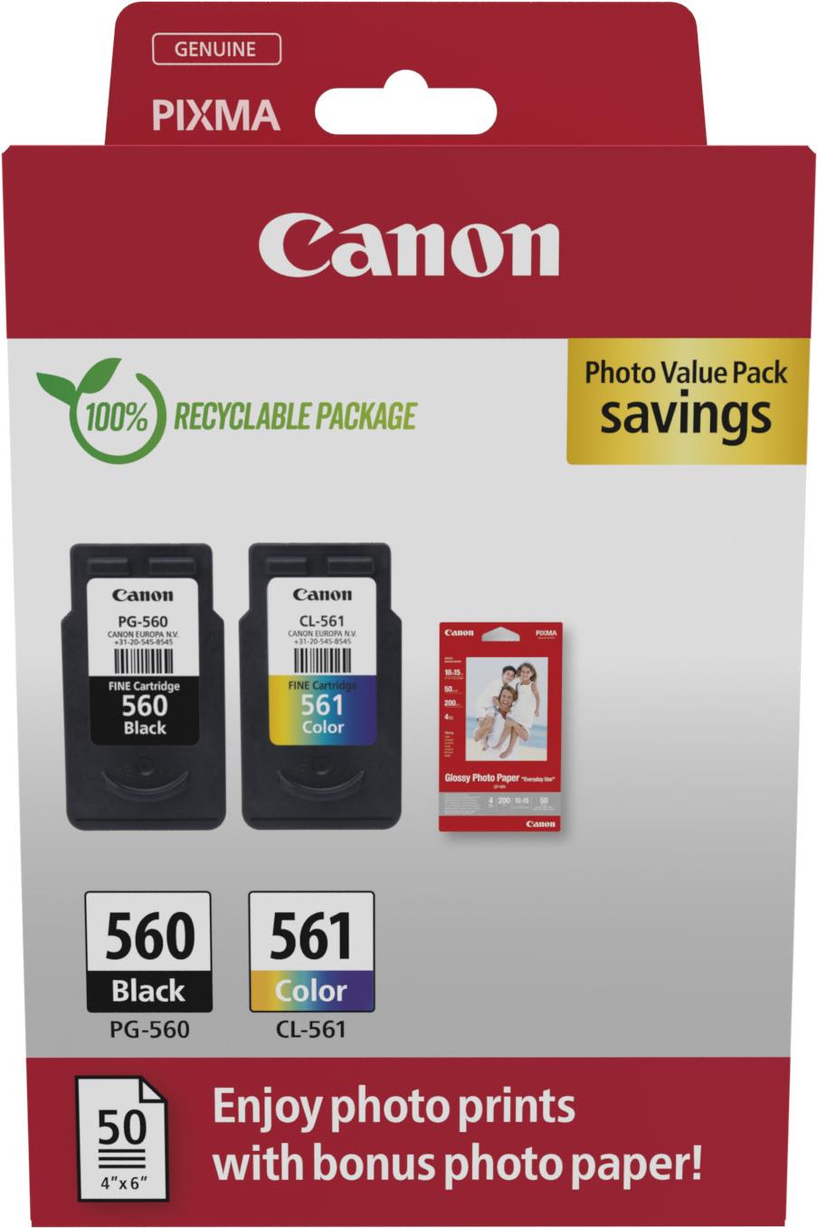 Canon PG-560/CL-561 Photo Value Pack (PVP) (3713C008) von Canon