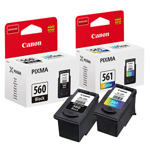 Canon PG-560 + CL-561 schwarz, color Druckköpfe, 2er-Set Canon PG-560 + CL-561 schwarz, color Druckköpfe, 2er-Set von Canon