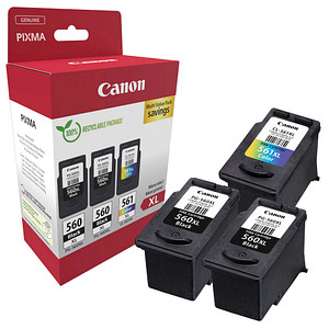 Canon PG-560XLx2/CL-561XL schwarz, color Druckköpfe, 3er-Set Canon PG-560XLx2/CL-561XL schwarz, color Druckköpfe, 3er-Set von Canon