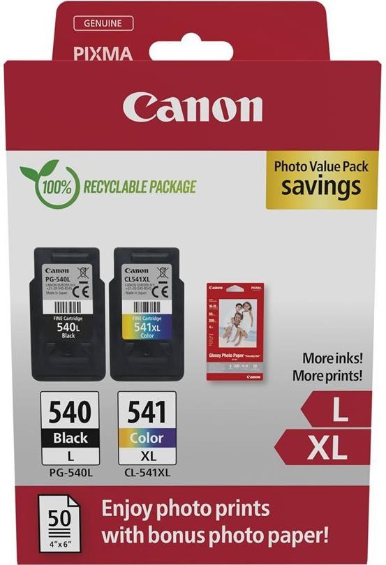 Canon PG540L/CL541XL Photo Value Pack - 11 ml - 15 ml - 2 Stück(e) - Foto-Wertpaket (5224B012) von Canon