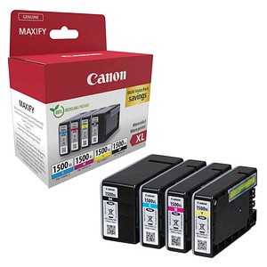 Canon PGI-1500 XL BK/C/M/Y schwarz, cyan, magenta, gelb Druckerpatronen, 4er-Set Canon PGI-1500 XL BK/C/M/Y schwarz, cyan, magenta, gelb Druckerpatronen, 4er-Set von Canon