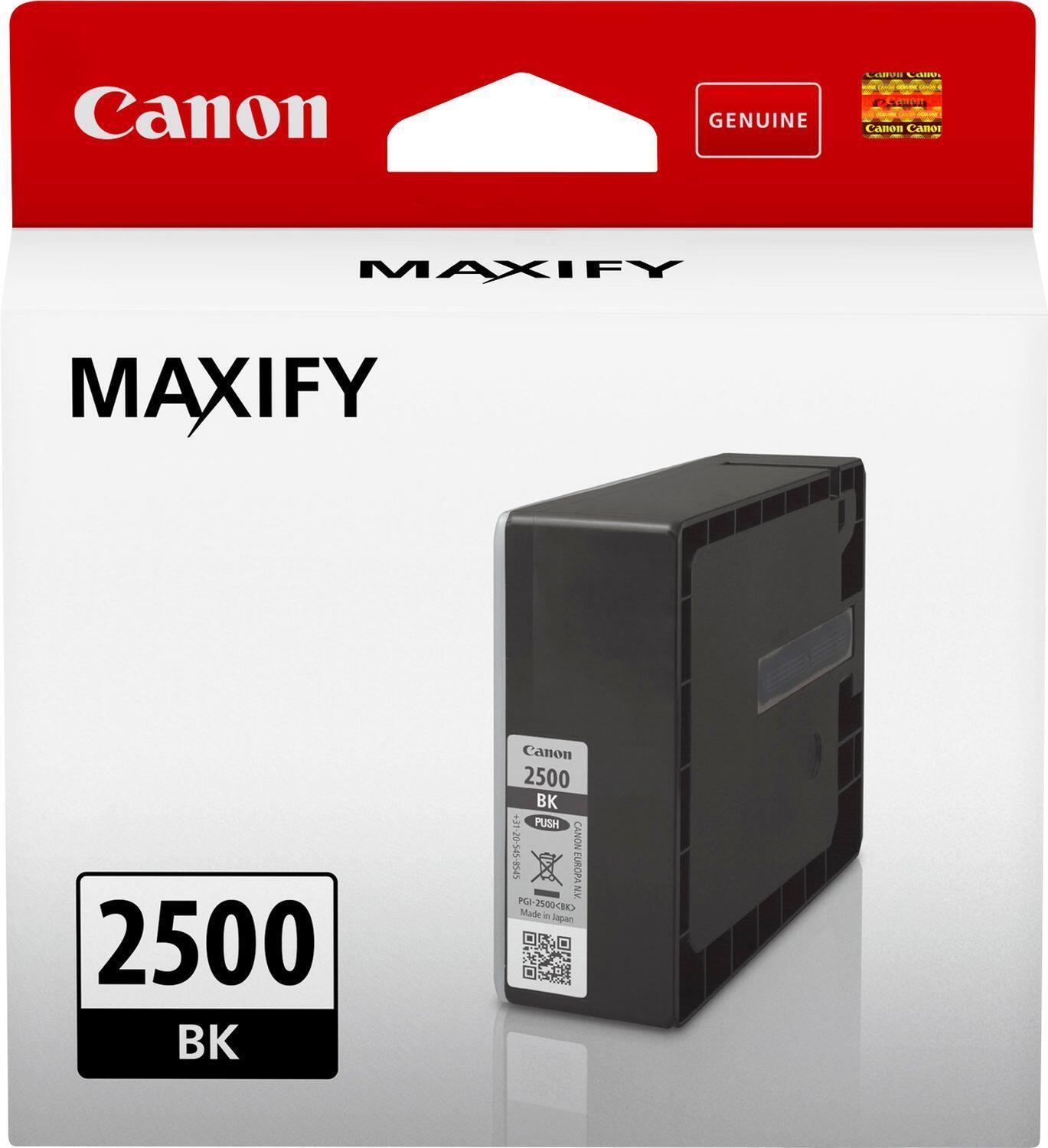 Canon PGI-2500 BK - 29,1 ml - Schwarz - Original - Tintenbeh�lter - f�r MAXIFY iB4050, iB4150, MB5050, MB5150, MB5155, MB5350, MB5450, MB5455 (9290B001) von Canon