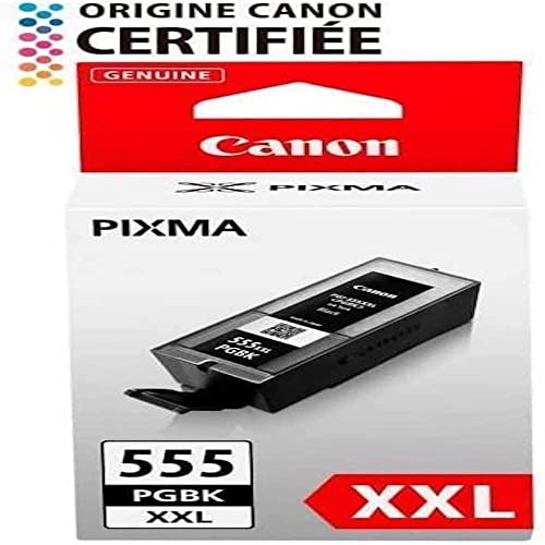 Canon PGI-555 PGBK XXL Druckertinte - Pigment Schwarz hohe Reichweite 37 ml für PIXMA Tintenstrahldrucker ORIGINAL, PGI-555XXL von Canon