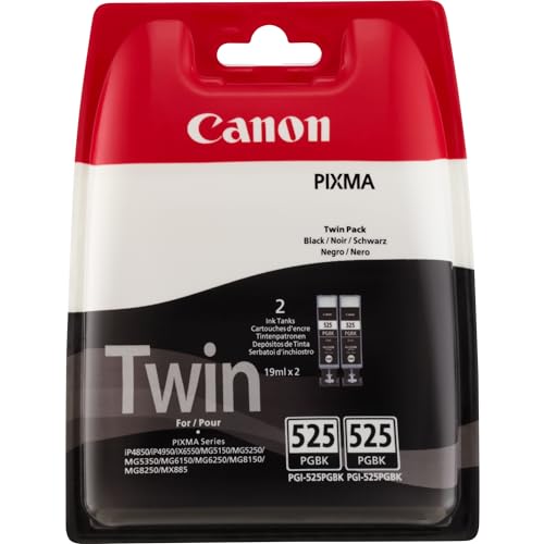 Canon PGI525BK Tintenpatronen 4529B010, 2-er Pack, schwarz von Canon